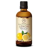Zitronenöl 100ml - Citrus Limon - Italien - Reines Zitronen Öl für Guten Schlaf - Körperpflege - Wellness - Schönheit - Entspannung - Massage - Spa - Aroma Diffuser - Duftlampe