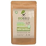 Biobalu Wilde Apotheke - 50 traditionelle Heilkräuter Samen - Bienenfreundliche Wildblumenwiese, Wildkräuter Samen mehrjährig & regional, Arzneipflanzen Saatgutmischung 30 g