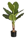 Seidenblumen Roß Bananenpalme/Bananenpflanze 85cm LA künstlicher Baum Kunstbaum Kunstpflanze künstliche Pflanzen Banane