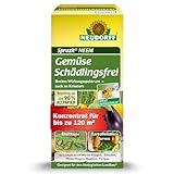 Neudorff Spruzit NEEM GemüseSchädlingsfrei – Konzentrat zur Bekämpfung von Schädlingen wie Blattläuse, Trauermücken und Raupen an Gemüse und Kräutern, 30 ml