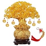 Geld Baum Feng Shui Bonsai, Gold Glücksbaum, Geldbaum Feng Shui, für Zuhause, Büro, Ladendekoration