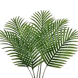 Briful Künstliche Palmwedel Kunstpflanze Palme Textilpalmwedel Set mit 6 Stück Länge ca. 37 cm