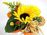 CBROSEY Blumenstrauß Sonnenlicht + kostenlose Glückwunschkarte