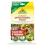 Neudorff Neudomon ApfelmadenFalle – Nachfüllbare Falle mit Speziallockstoff gegen Apfelwickler schützt Äpfel und Birnen vor Madenbefall, 1 Set