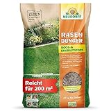 Neudorff RasenDünger Moos- & UnkrautStopp – Rasendünger mit Eisen und Kalium sorgt für einen dichten, grünen Rasen ohne Moos und Unkraut, 10 kg für 200 m²