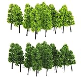 EAGLESTIME 40x Kunststoff Modell Bäume Layout Eisenbahn Road Landschaft 60mm