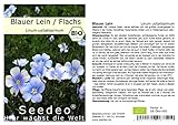 Seedeo® Blauer Lein/Flachs (Linum usitatissimum) 200 Samen BIO